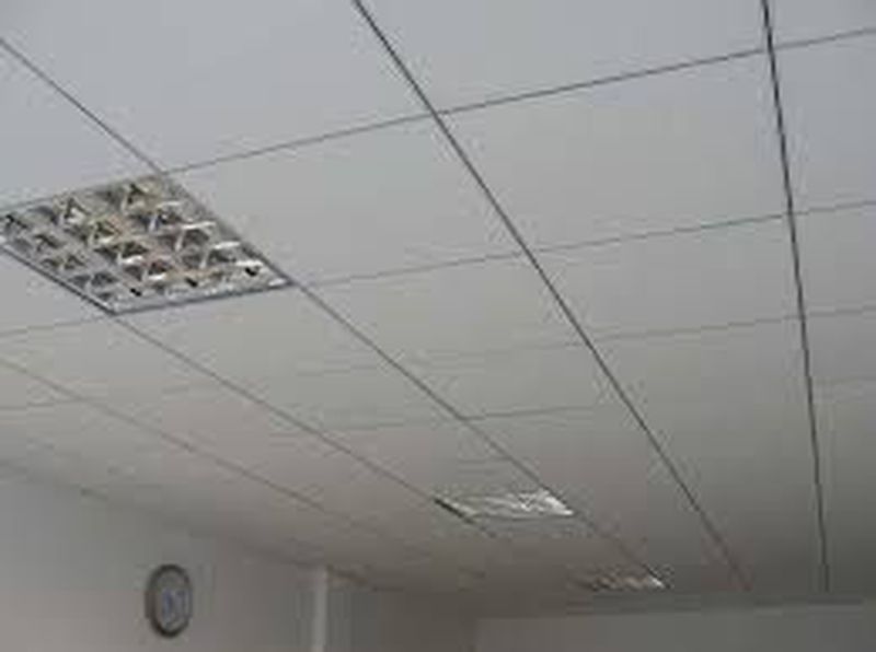 Pemasangan Plafond Gypsum Akustik (60x120 cm)