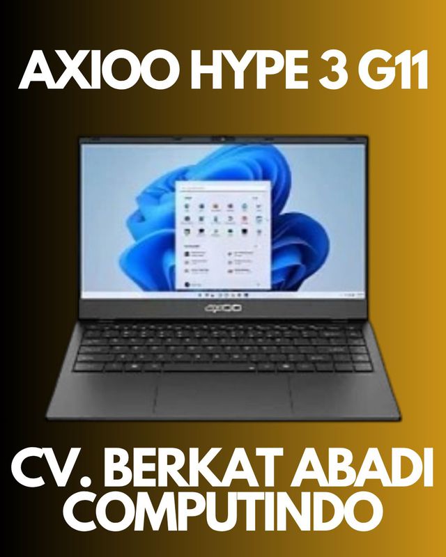 Axioo Hype 3 G11 Gen 11 Intel Core i3-1125G4 RAM 8GB 256GB SSD 14