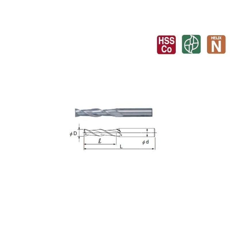 End Mill Nachi Ǿ 6 mm 2 flud