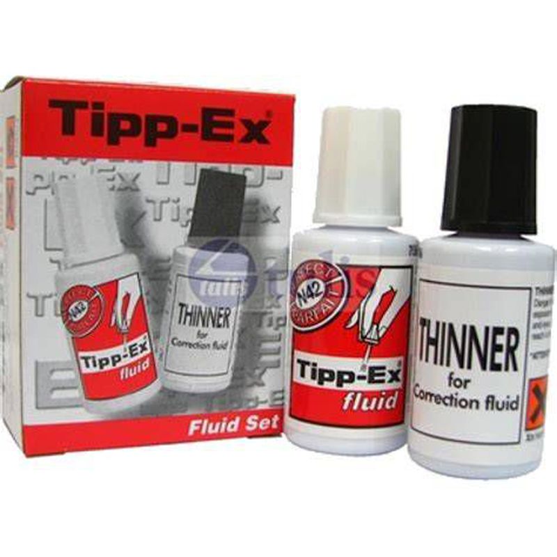CORRECTION FLUID + THINNER RE-TYPE