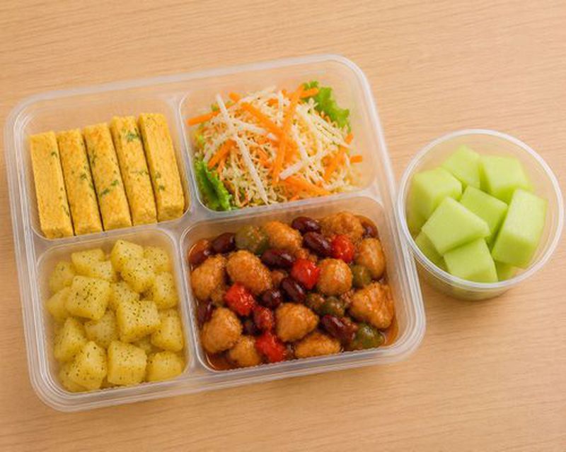 PMT utk Balita Underweight (Ktng sauted, ayam + kcng mrh asam manis ...