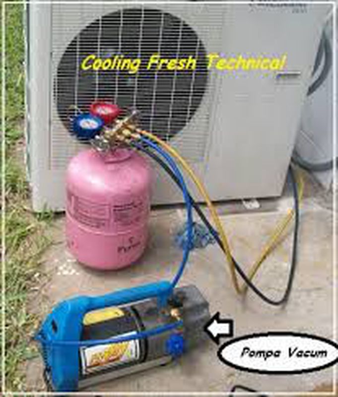 Pengisian atau Penambahan Freon R32