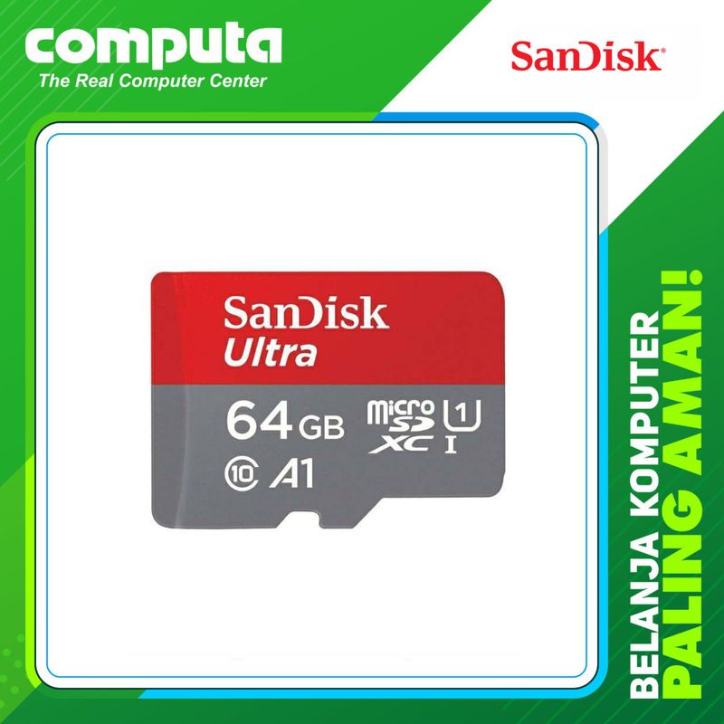 Memory Card SANDDISK ULTRA SDXC UHS I CLASS - 64GB
