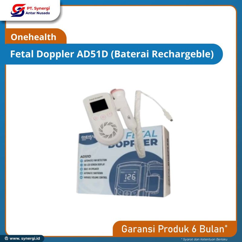 Onehealth Fetal Doppler AD51D (Baterai Rechargeble)
