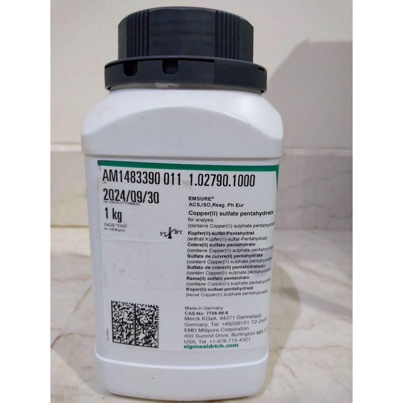 Copper (II) sulfate pentahydrate - Merck 1.02790 - 1000 Gram