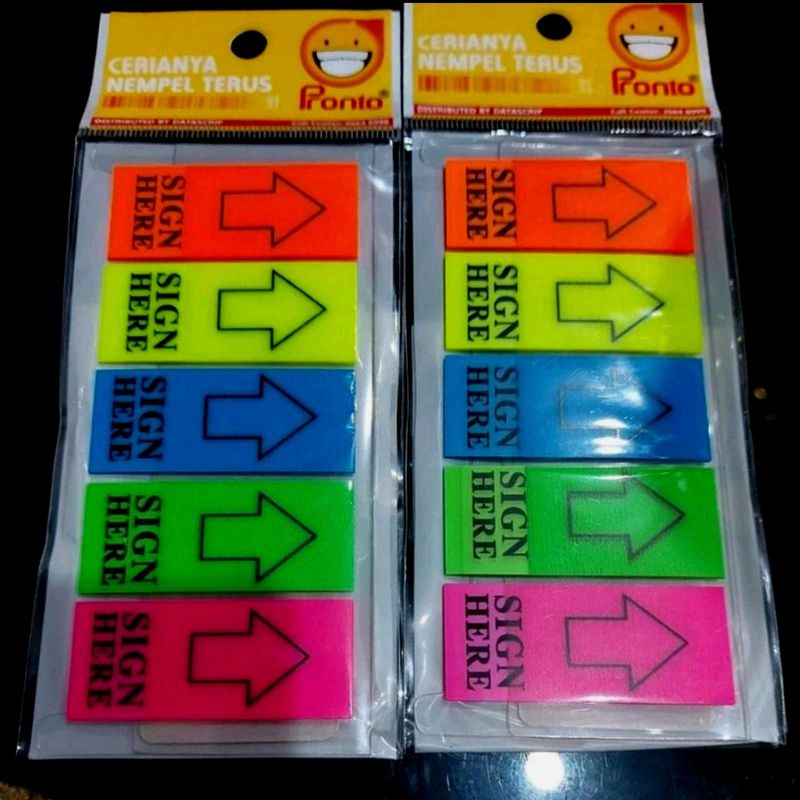 post it sign here pronto