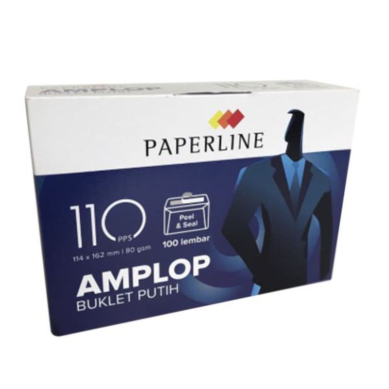 Paperline Amplop 110 Putih 1 Kotak Isi 100 Lembar