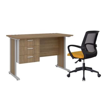 Highpoint Set Meja Kerja Hp Six Od612 00 1260 68 Kursi Nbk201 Cappuccino Hitam Cappuccino Dan Hitam