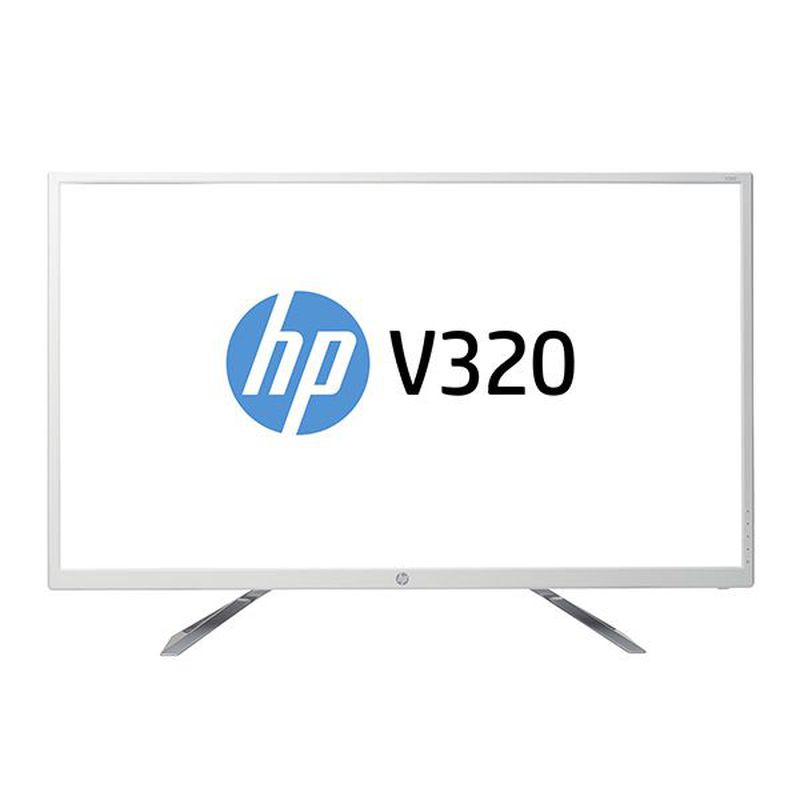 HP Full HD LED Monitor V320 - 31.5 Inci - Putih - Putih