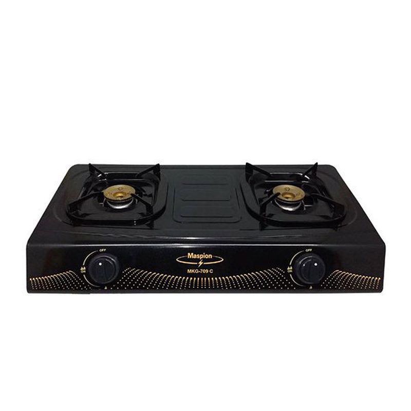 Maspion Kompor Gas MKG 709 C - 2 Tungku - Hitam - Hitam