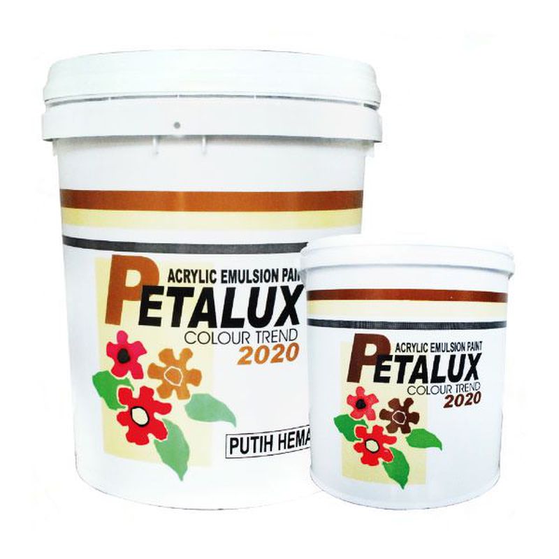 Petalux Cat Hemat 01 Putih Cerah 1 Pail 25 kg 01 Putih Cerah