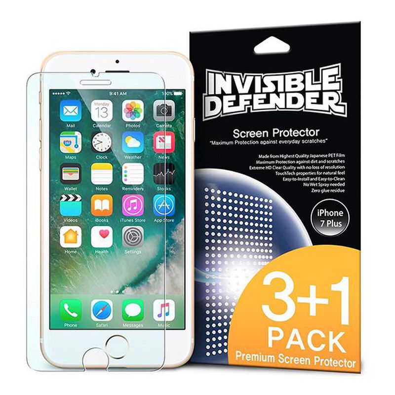 Ringke Invisible Defender Screen Protector for iPhone 7 Plus & 8 Plus ...