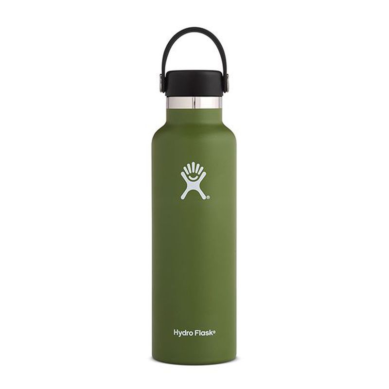 Hydro Flask Standard Mouth Insulated Water Bottle 21 oz Olive Olive