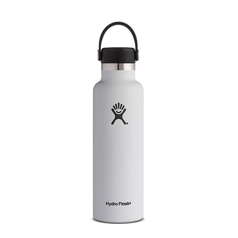 Hydro Flask Standard Mouth Insulated Water Bottle 21 oz Putih Putih
