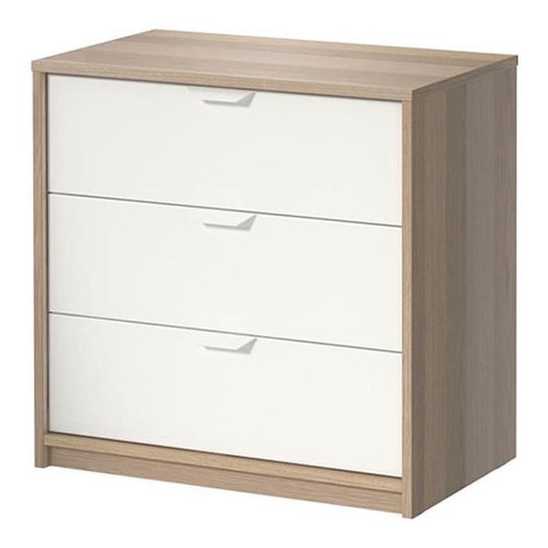 Ikea Askvoll Lemari Pakaian  3 Laci  25 x 68 cm Putih 